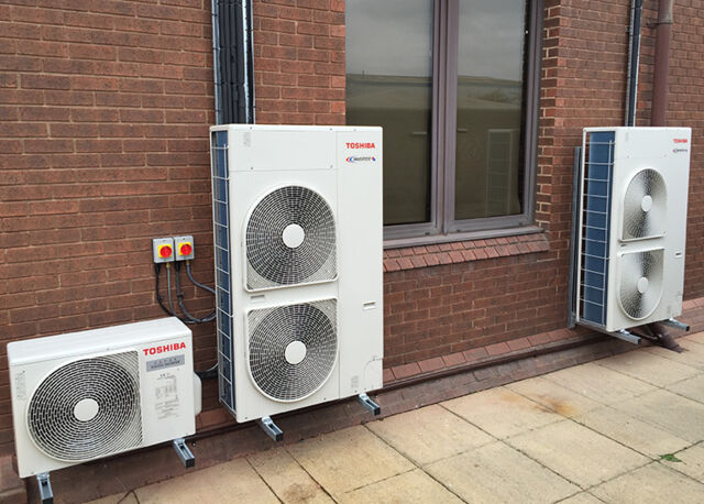 External components of an air conditioning system 