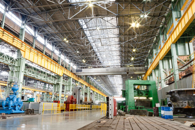 A large, well ventilated industrial complex